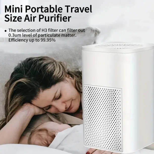 1pc Portable Air Purifier USB Car Purifier Negative Ion Purification Formaldehyde Removal Sterilization Odor Removal Smoke Odor Removal Car Office Bedroom Shithouse