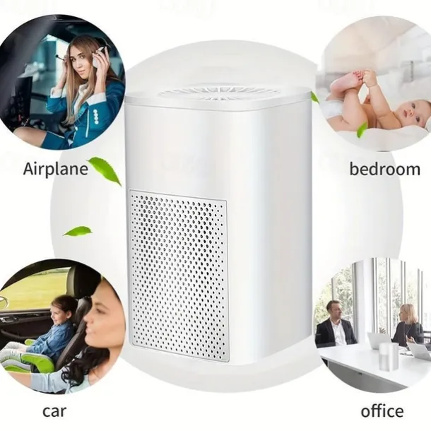 1pc Portable Air Purifier USB Car Purifier Negative Ion Purification Formaldehyde Removal Sterilization Odor Removal Smoke Odor Removal Car Office Bedroom Shithouse