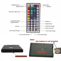 1pc RGB LED Light Strip Remote Controller 44 Keys IR Remote Controller Replacement for SMD 5050 3528 2835
