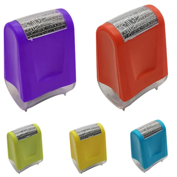 1pc Roller Identity Theft Protection Stamp For ID Privacy Confidential Data Guard Rolling Stamps Reusable isfang