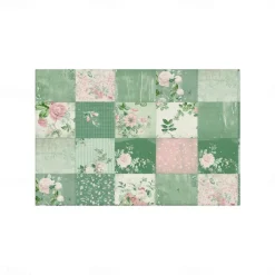 1PC Rural American Floral Placemat Table Mat 12x18 Inch Table Mats for Party Kitchen Dining Decoration