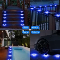 1PC Solar Hexagonal Buried Light - Outdoor Deck, Staircase Step & Pathway Garden Trail Lighting