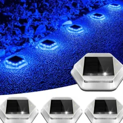 1PC Solar Hexagonal Buried Light - Outdoor Deck, Staircase Step & Pathway Garden Trail Lighting