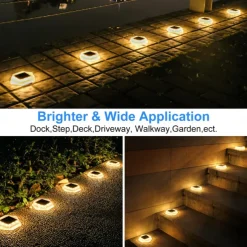 1PC Solar Hexagonal Buried Light - Outdoor Deck, Staircase Step & Pathway Garden Trail Lighting