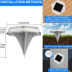 1PC Solar Hexagonal Buried Light - Outdoor Deck, Staircase Step & Pathway Garden Trail Lighting