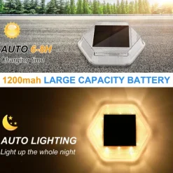 1PC Solar Hexagonal Buried Light - Outdoor Deck, Staircase Step & Pathway Garden Trail Lighting