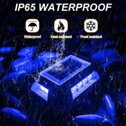 1pc Solar High-Pressure Aluminum Alloy Buried Lamp Outdoor Waterproof Wall Lamp for Courtyard, Path, Fence and Step Lighting