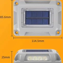 1pc Solar High-Pressure Aluminum Alloy Buried Lamp Outdoor Waterproof Wall Lamp for Courtyard, Path, Fence and Step Lighting