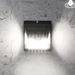 1pc Solar Motion Sensor Light 40LED Tri-side Outdoor Solar Light Waterproof for Lane Courtyard Garage Porch Wireless Safety Lighting 6500K Pure White Black