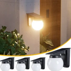 1PC Solar Outdoor Light Wall Lamp Courtyard Balcony Decoration Outdoor Waterproof Patio Lamp Home Garden Layout Fence Ambient Light