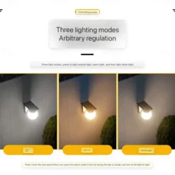 1PC Solar Outdoor Light Wall Lamp Courtyard Balcony Decoration Outdoor Waterproof Patio Lamp Home Garden Layout Fence Ambient Light