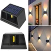1pc Solar Outdoor Wall Lights Adjustable Beam Size, Outdoor IP65 Waterproof LED Solar Up and Down Lighting Household Garden Porch Outdoor Sunlight Wall Lamp Courtyard Garden Garage Road Lighting 1PC