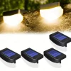 1pc Solar Step Light, Outdoor Waterproof Solar Deck Light Fence Light Illuminates Your Courtyard RGB120 Angle Glow