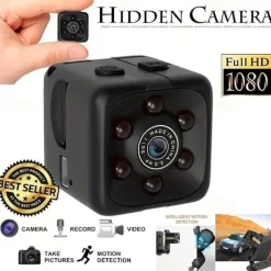 1pc SQ11 1080P Portable Wearable Night Vision Small HD Nanny Camera Mini Indoor Covert Security Cube Camera Conference Video Recorder