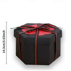 1pc Surprise Mystery Explosion Box DIY Photo Album Anniversary Wedding Birthday Festival Scrapbook Gift Halloween, Thanksgiving And Christmas Gift Easter Gift