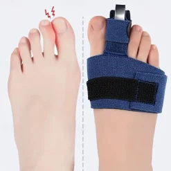 1pc Toe Fixing Strap, Adjustable Fixing Splint Single Toe Curved Bow Up Aluminum Plate Support Protective Gear Toe Sleeve