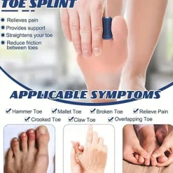 1pc Toe Splint Toe Straightener For Hammer Toe Corrector For Women Toe Brace Hammertoe Splint Toe Wrap Toe Covers Broken Toe Support
