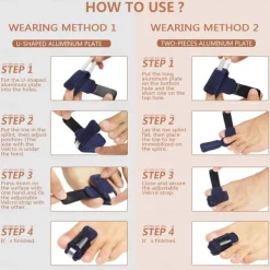 1PC Toe Splint, U-Shaped Toe Straightener, Hammer Toe Corrector for Women and Men, Toe Brace for Crooked Toe, Mallet Toe, Bent Toe, Claw Toe, Toe Wrap to Align and Support Broken Toe