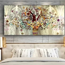 1pc Tree Of Life By Gustav Klimt Landscape Wall Art Canvas Scandinavian Posters And Prints Modern Wall Art Picture For Living Room No Frame
