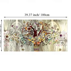 1pc Tree Of Life By Gustav Klimt Landscape Wall Art Canvas Scandinavian Posters And Prints Modern Wall Art Picture For Living Room No Frame