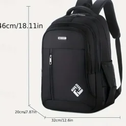 1pc Ultralight Backpack Men's Computer Backpack Large Capacity Travel High School Junior High School Students Schoolbag With USB Charging Port Anti-splash Water Schoolbag Laptop Notebook Bag
