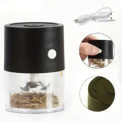 1pc USB Rechargeable Electric Tobacco Grinder - Portable Waterproof & Efficient - Grinds Dried Herbs & Spices!