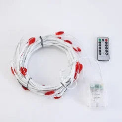 1pc Valentine's Day Love Vine String Lights with Remote Control Control Indoor Bedroom Bar Festival Atmosphere Light String USB or AAA Battery Powered