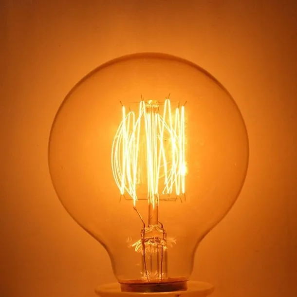 1pc 40W E26/E27 G80 Warm White 2200-2700 K Retro Dimmable Decorative Incandescent Vintage Edison Light Bulb 220-240V