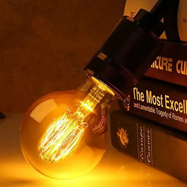 1pc 40W E26/E27 G80 Warm White 2200-2700 K Retro Dimmable Decorative Incandescent Vintage Edison Light Bulb 220-240V