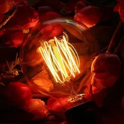 1pc 40W E26/E27 G80 Warm White 2200-2700 K Retro Dimmable Decorative Incandescent Vintage Edison Light Bulb 220-240V