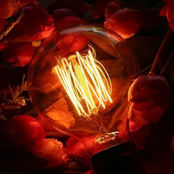 1pc 40W E26/E27 G80 Warm White 2200-2700 K Retro Dimmable Decorative Incandescent Vintage Edison Light Bulb 220-240V