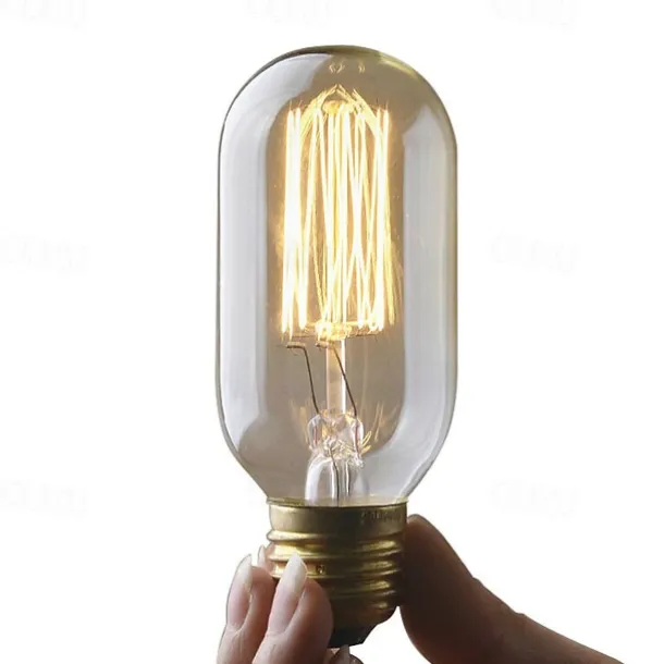 1pc 40W E26/E27 T45 Edsion Bulb Warm White 2300 K Incandescent Vintage Edison Light Bulb AC 110-130V AC 220-240V