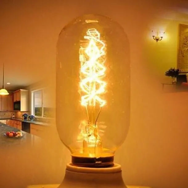 1pc 40W E26/E27 T45 Warm White 2200-2700k K Retro Dimmable Decorative Incandescent Vintage Edison Light Bulb 220-240V