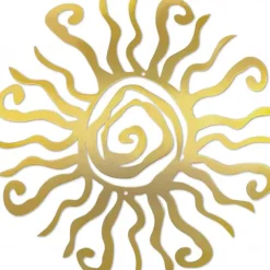 1pc Wacky Sun Metal Wall Art Outdoor Decor 11 Inch Rust Proof Wall Sculpture Ideal For Garden, Home, Farmhouse, Patio And Bedroom