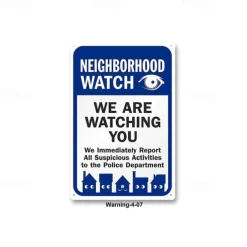 1pc Warning Metal Tin Sign No Trespassing Signs Private Property, Metal 24 Hour Video Surveillance Signs Security Camera Sign For Home Outdoor Property Yard Business Driveway Alert 20x30cm/8''x12''