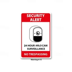 1pc Warning Metal Tin Sign No Trespassing Signs Private Property, Metal 24 Hour Video Surveillance Signs Security Camera Sign For Home Outdoor Property Yard Business Driveway Alert 20x30cm/8''x12''