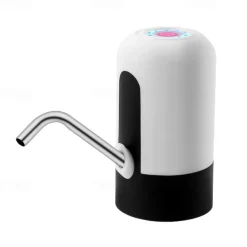 1pc Water Bottle Pump, Electric Water Bottle Pump, USB Rechargeable Automatic Drinking Water Pump For Universal 3-5 Gallon Bottles, Portable Camping Water Dispenser