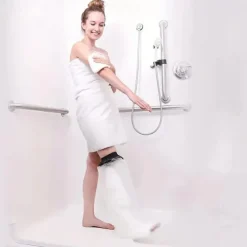 1pc Waterproof Leg Foot Cast Cover Shower Bath Adult, Reusable Watertight Seal Cast Shower Cover Leg To Keep Dry, Bandage Cast Leg Foot Ankle, No On Skin