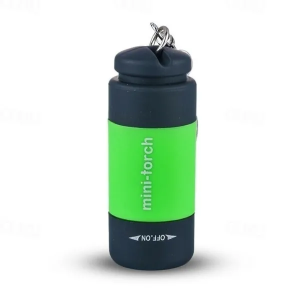 1PC Waterproof Mini Keychain Pocket Torch USB Rechargeable LED Flashlight Lamp Outdoor Sports Interior Design