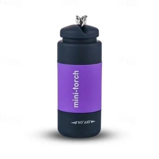 1PC Waterproof Mini Keychain Pocket Torch USB Rechargeable LED Flashlight Lamp Outdoor Sports Interior Design