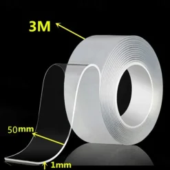 1pc Waterproof Transparent Double Sided Nano Tape Reuse Home Tapes Adhesives Porcelain wood metal plastic Super Glue