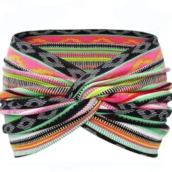 1PC Wide Headbands for Women, 7'' Extra Large Turban Headband Boho Hairband Hair Twisted Knot Accessories