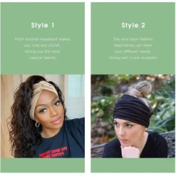 1PC Wide Headbands for Women, 7'' Extra Large Turban Headband Boho Hairband Hair Twisted Knot Accessories