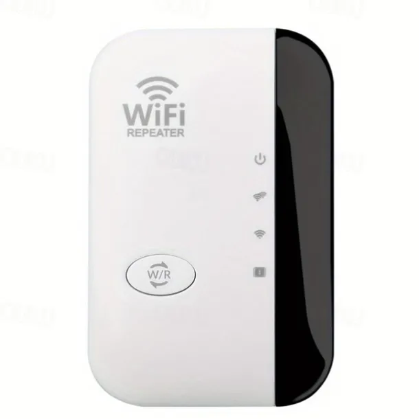 1Pc WiFi Extender WiFi Range Extender,Wireless Internet Repeater,Signal Booster Up To 2640sq. Ft And 25 Devices, Long Range Amplifier With Ethernet Port, 1-Tap Setup, Access Point