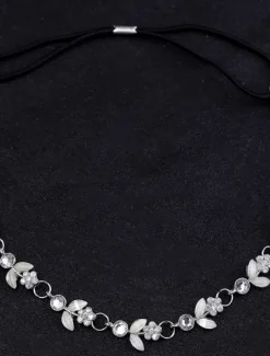 1PC Women's Headbands Hair Tie For Gift Birthday Retro Alloy Silver