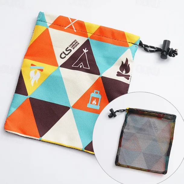 1Pc/4Pcs Waterproof Nylon Travel Organizer Bag - Outdoor Camping Storage Pouch for Clothes, Toiletries & Accessories