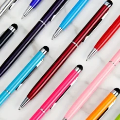 10pcs 2 In-1 Stylus Pens For Touch Screens Ballpoint Pen