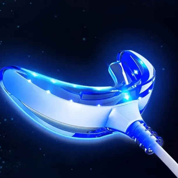 1PCS 4 In1 Teeth Whitening 24 Lights Timed Smart Led Portable USB Rechargeable Blue Light Oral Care Bleach Teeth Whitening
