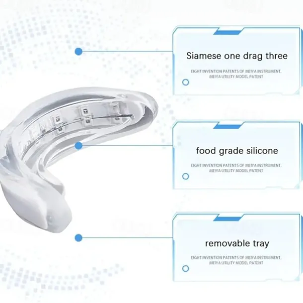 1PCS 4 In1 Teeth Whitening 24 Lights Timed Smart Led Portable USB Rechargeable Blue Light Oral Care Bleach Teeth Whitening