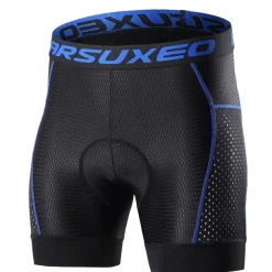 2PCS Men's Cycling Underwear Cycling Padded Shorts Bike Padded Shorts / Chamois Mountain Bike MTB Road Bike Cycling Sports Black Grey Quick Dry Moisture Wicking Clothing Apparel Bike Wear